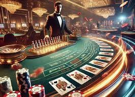 Pengguna bermain games di perangkat mobile dengan latar belakang fitur-fitur platform sports betting